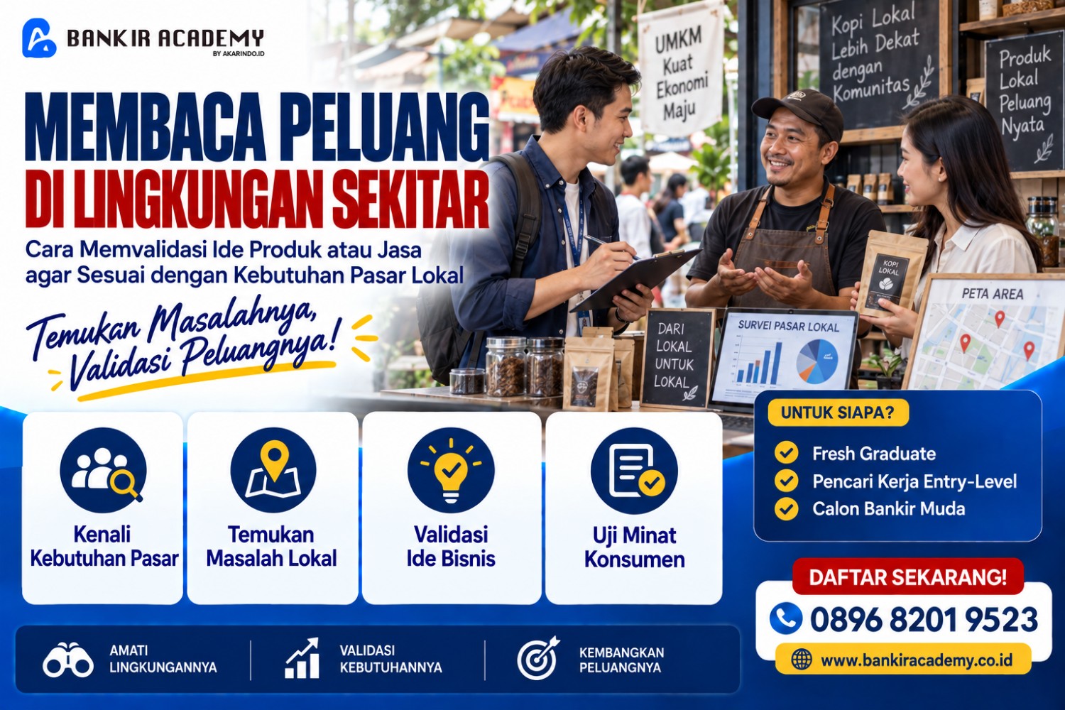 Banner Membaca Peluang di Lingkungan Sekitar: Cara Memvalidasi Ide Produk atau Jasa agar Sesuai dengan Kebutuhan Pasar Lokal